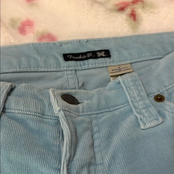 Vintage Frankie b corduroy flares size 2 baby blue - Picture 2 of 8